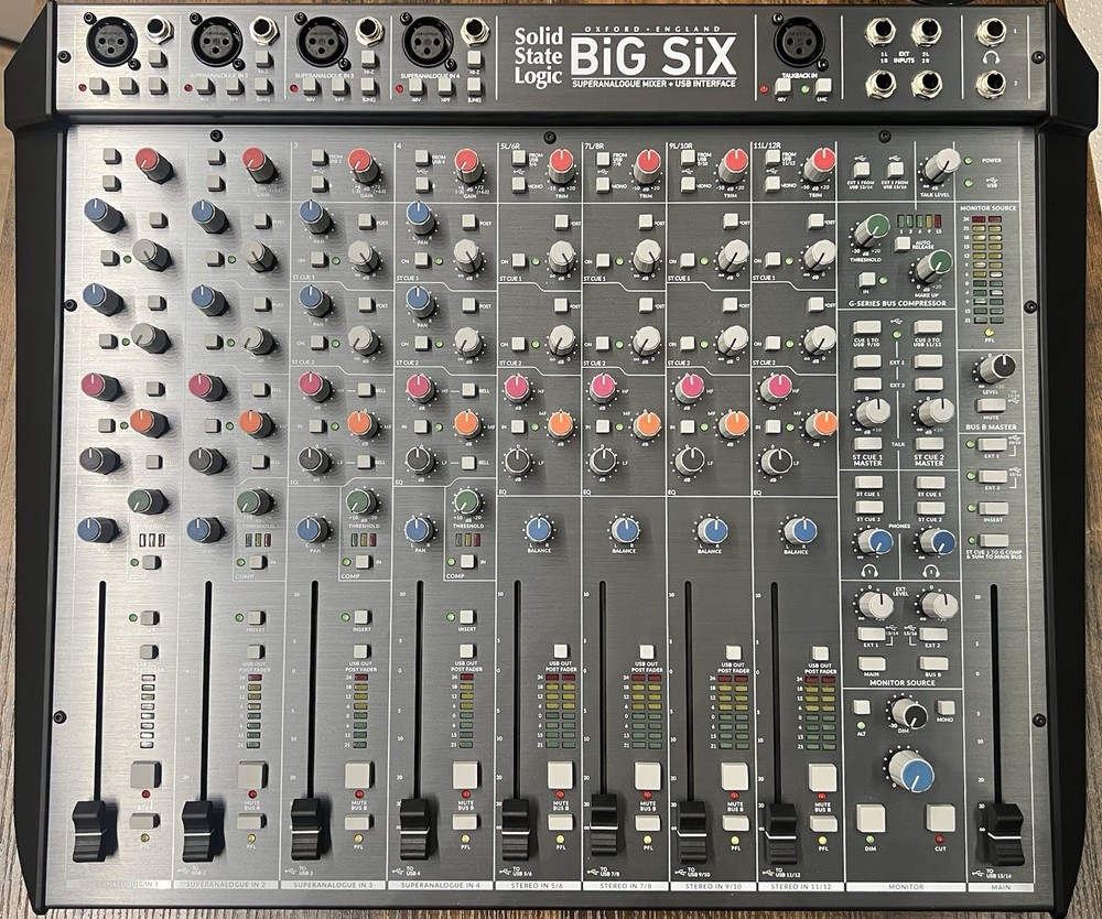 NEW In Box Solid State Logic BiG SiX 18-input Desktop Analog Mixer And Interface