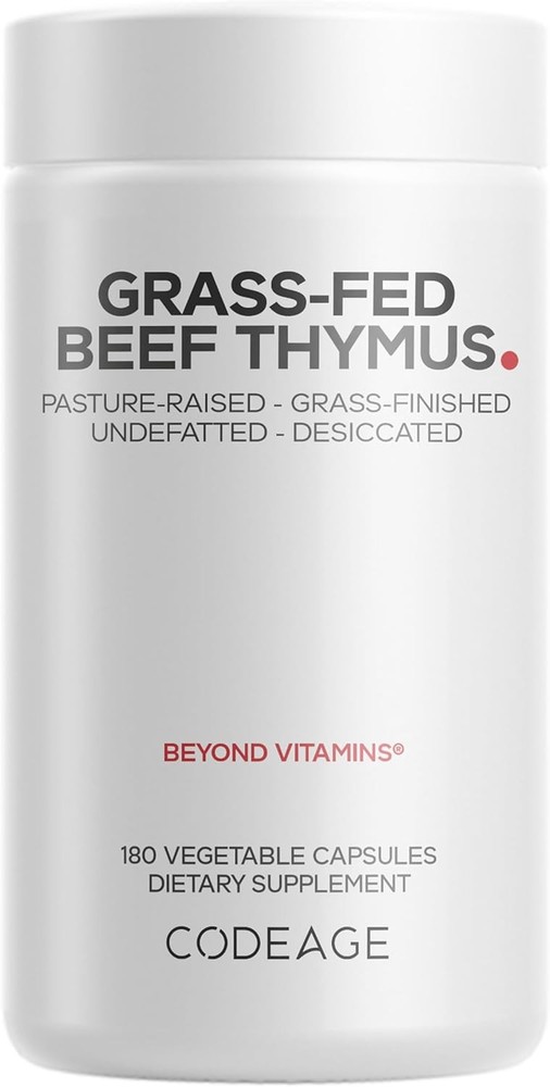Codea Grass Fed Beef Thymus Supplement Superfood, Freeze Dried,