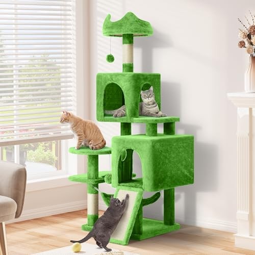 YITAHOME 54in Cat Tree Tower Condo, Multi-Level with Sisal Scratching Post, Cat