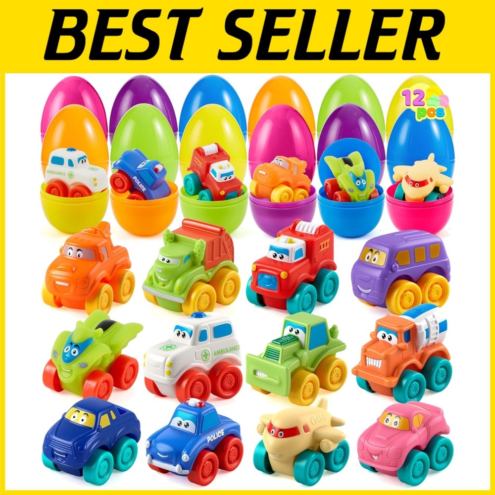 Easter Egg Hunt Prizes - Rubber Car Filled Eggs