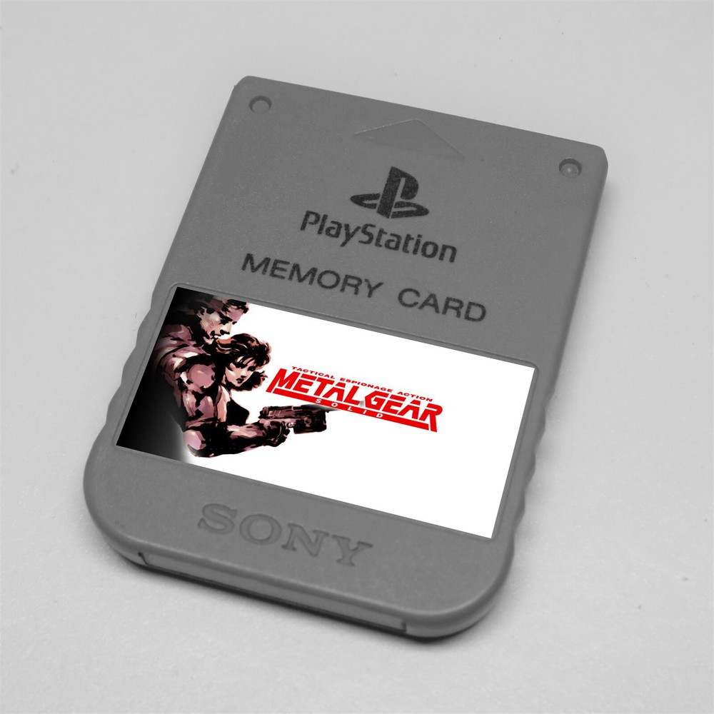 Metal Gear Solid Collection - Custom PlayStation Memory Card Stickers