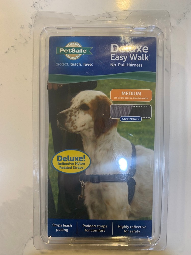 Petsafe No-pull Harness Medium Steel/Black