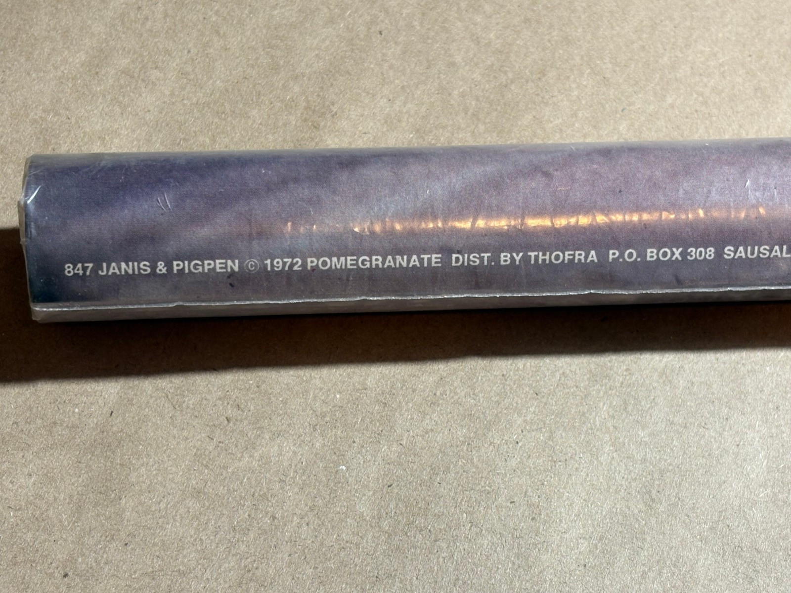 JANIS JOPLIN & PIGPEN GRATEFUL DEAD VINTAGE 1972 POMEGRANATE POSTER STILL SEALED