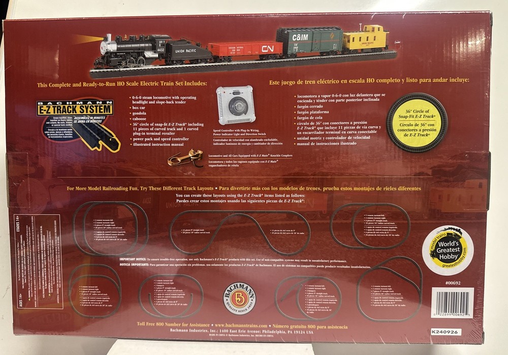 Bachmann HO Scale Pacific Flyer Train Set #00692