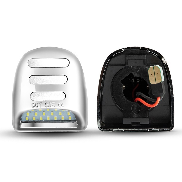 Chrome LED License Plate Tag Light for Chevy Silverado 1500/2500/3500 1999-2013