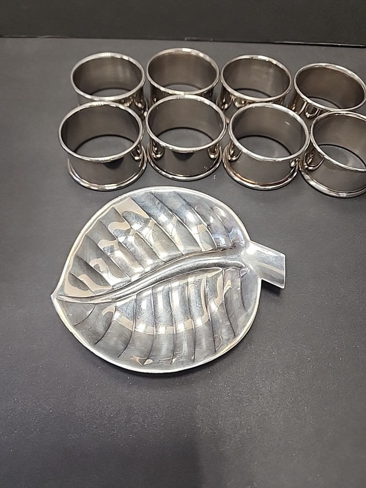 Silver Plated Candy Dish With Napkins Holders