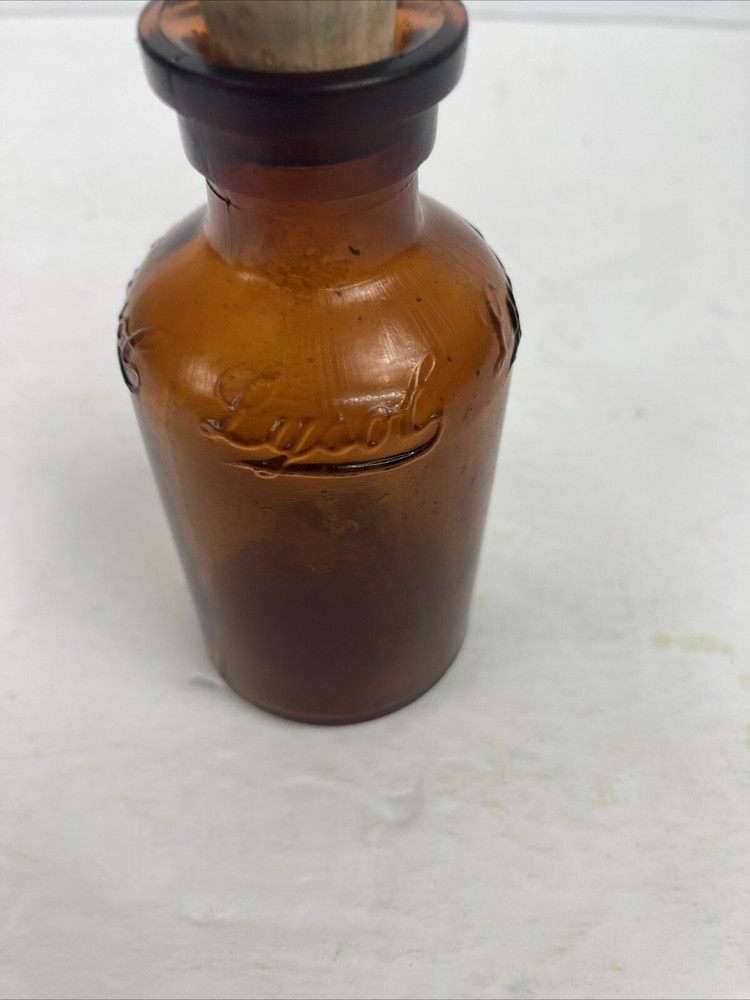 MINIATURE EMBOSSED LYSOL BOTTLE BLOOMFIELD NJ