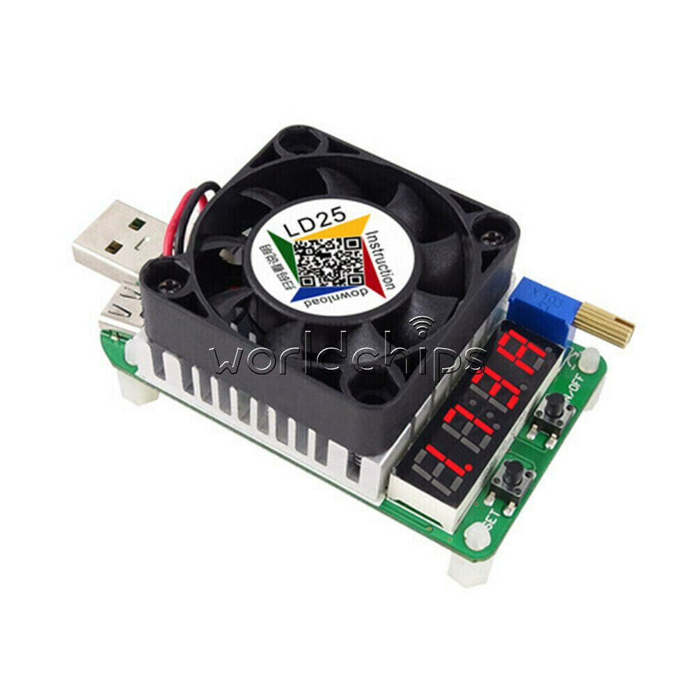 LD25 LD35 Electronic Load Resistor USB Interface Discharge Battery Tester
