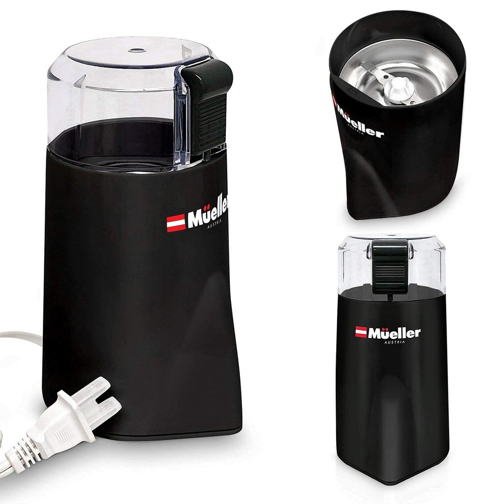 Mueller HyperGrind Precision Electric Spice/Coffee Grinder Mill - Black
