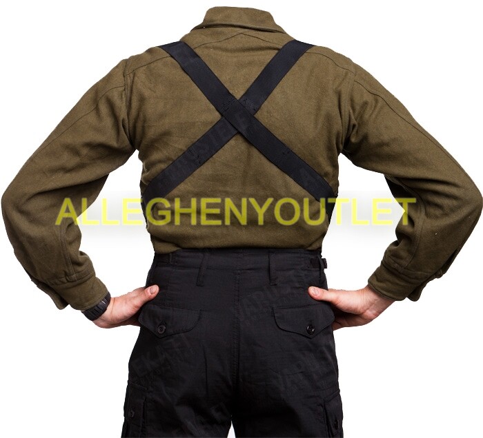 M1950 Trouser Pant Suspenders Elastic OD Green BDU Uniform Military Surplus NEW