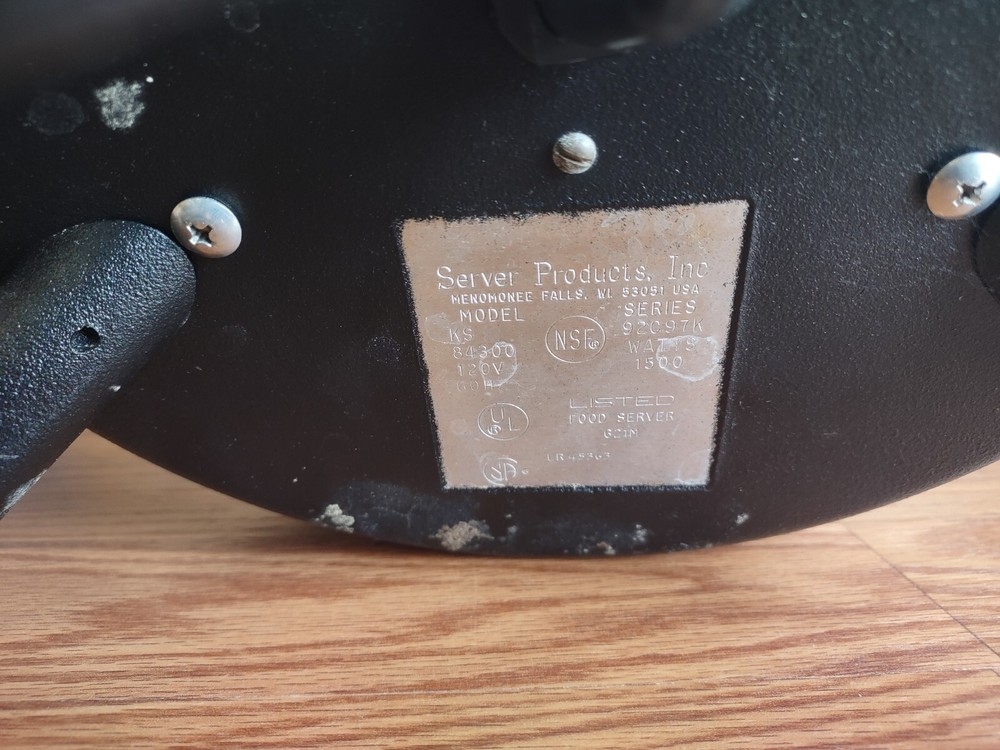 Server Products Kettle Server Thermostatically Controlled 120V Model KS WORKS!