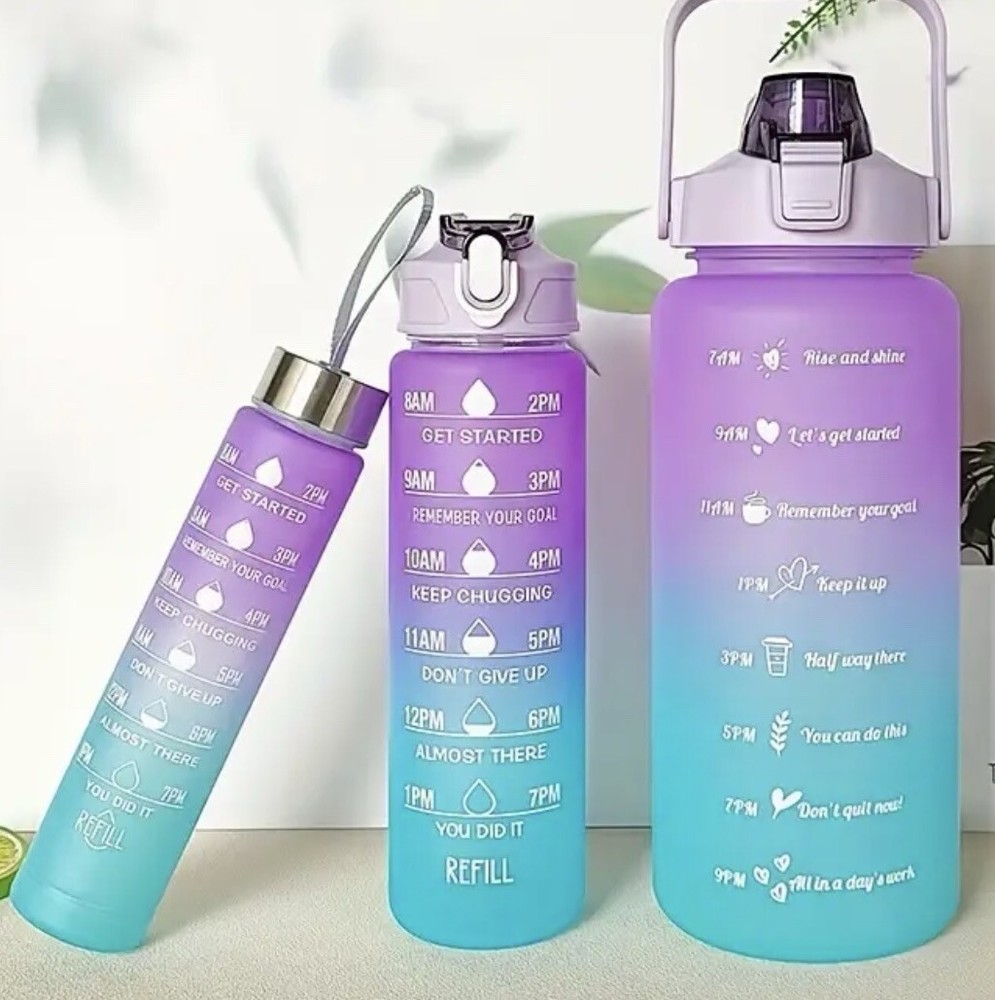 3 Pcs Water Bottle Set