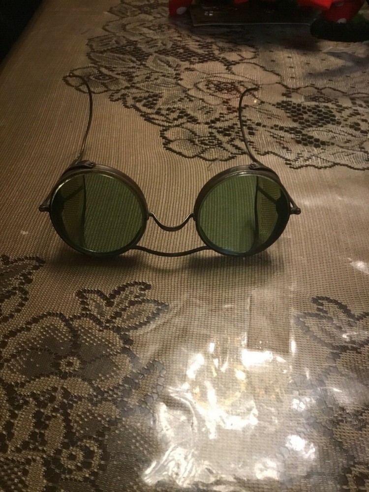 vintage safety/ welding glasses