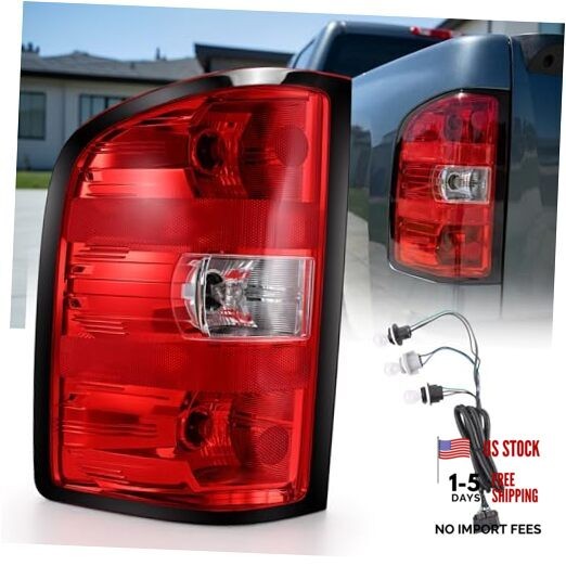Tail Lights Assembly for Chevy Silverado 1500 2500HD 2007-2013 Left Driver Side