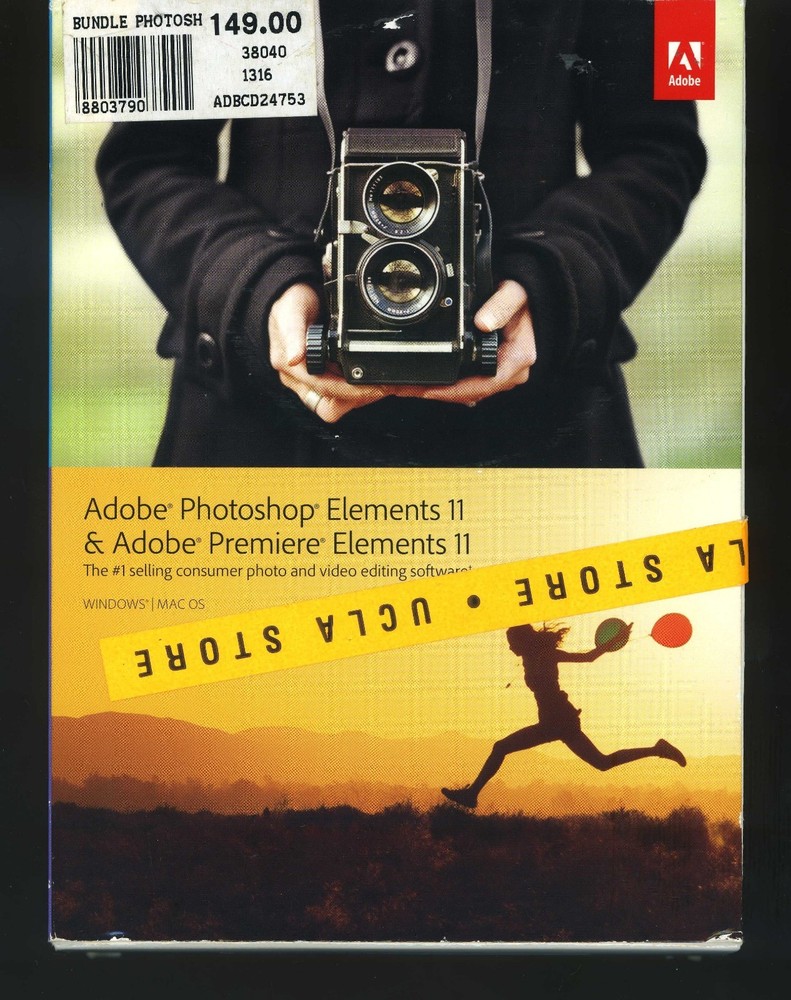 New & Sealed Unopened Adobe Photoshop Elements 11 & Adobe Premiere Elements 11