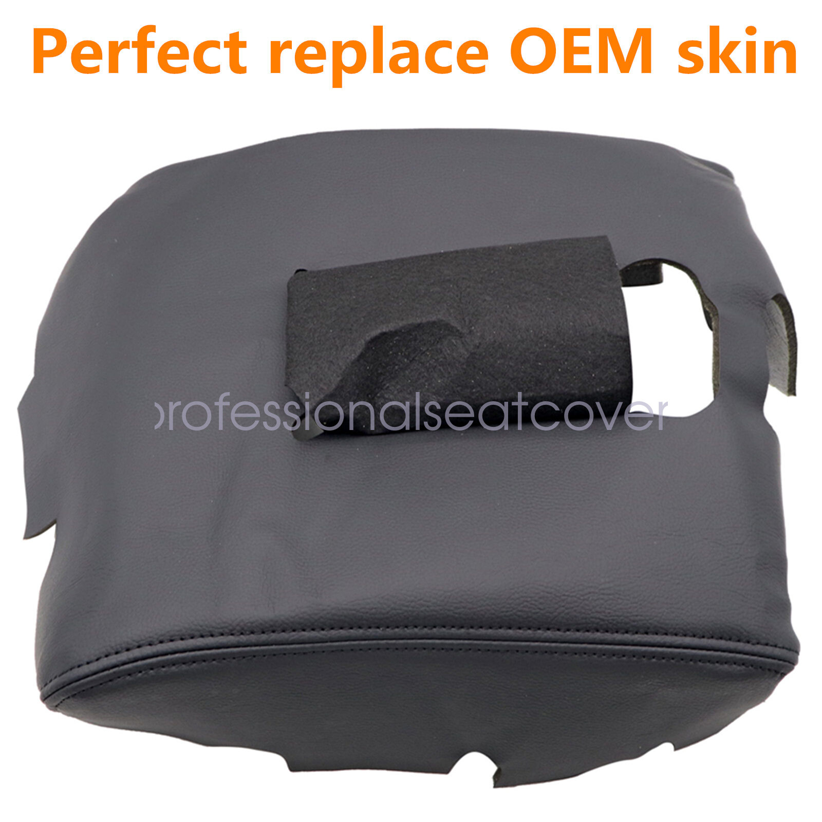 Replacement Console Lid Armrest Cover For 14-18 Chevy Silverado GMC Sierra Black