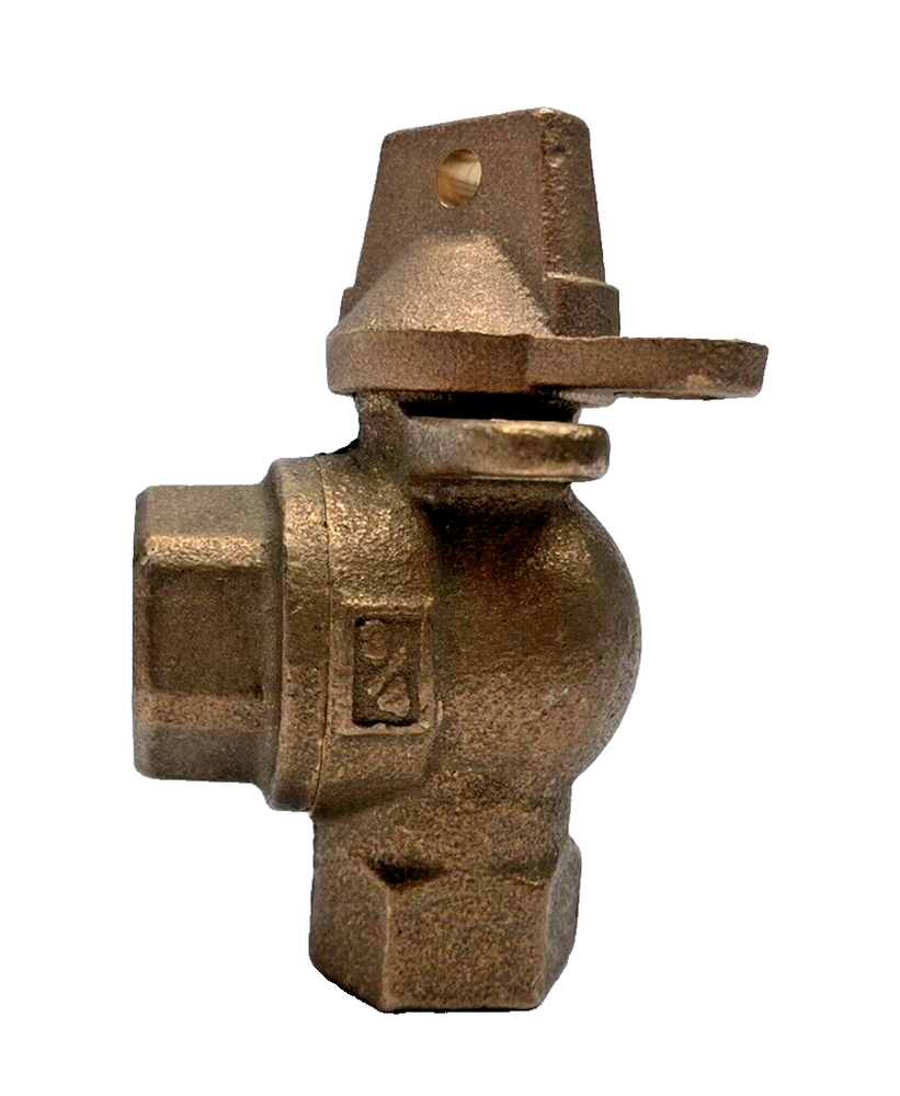 Mueller 3/4" Angle Meter Ball Valve w/Lock Wing