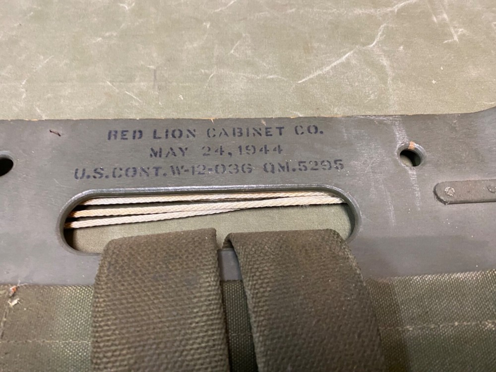 ORIGINAL WWII US ARMY M1944 EQUIPMENT AMMO CARRY PACK BOARD BACKPACK-DATED 1944