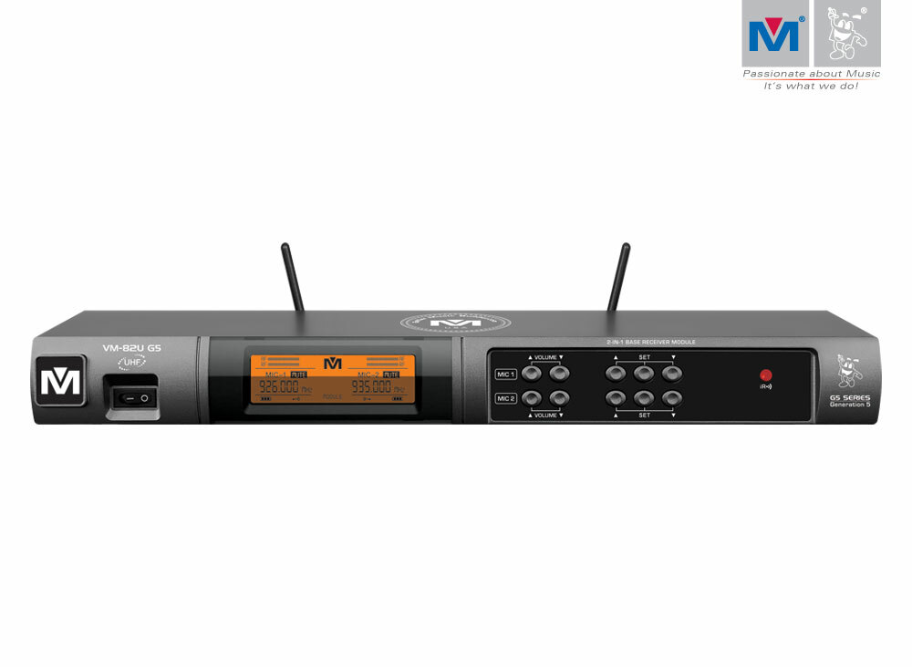 Better Music Builder VM-82U G5 Dual Channel UHF Wireless Microphone System