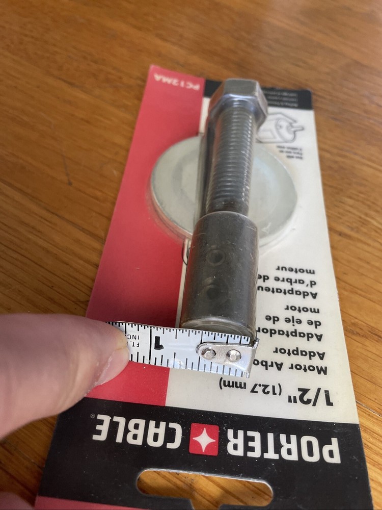 Porter Cable PC12MA Motor Arbor Adpt 1/2" Convert Motor into Buffer/Polisher