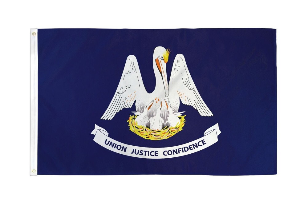 3x5 PRINTED POLYESTER LOUISIANA STATE FLAG