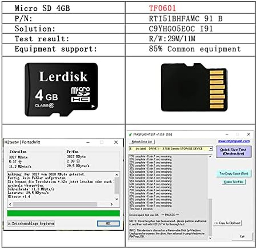 Factory Wholesale Micro SD Card 4GB in Bulk Micro SDHC Class 6 Produced by Autho