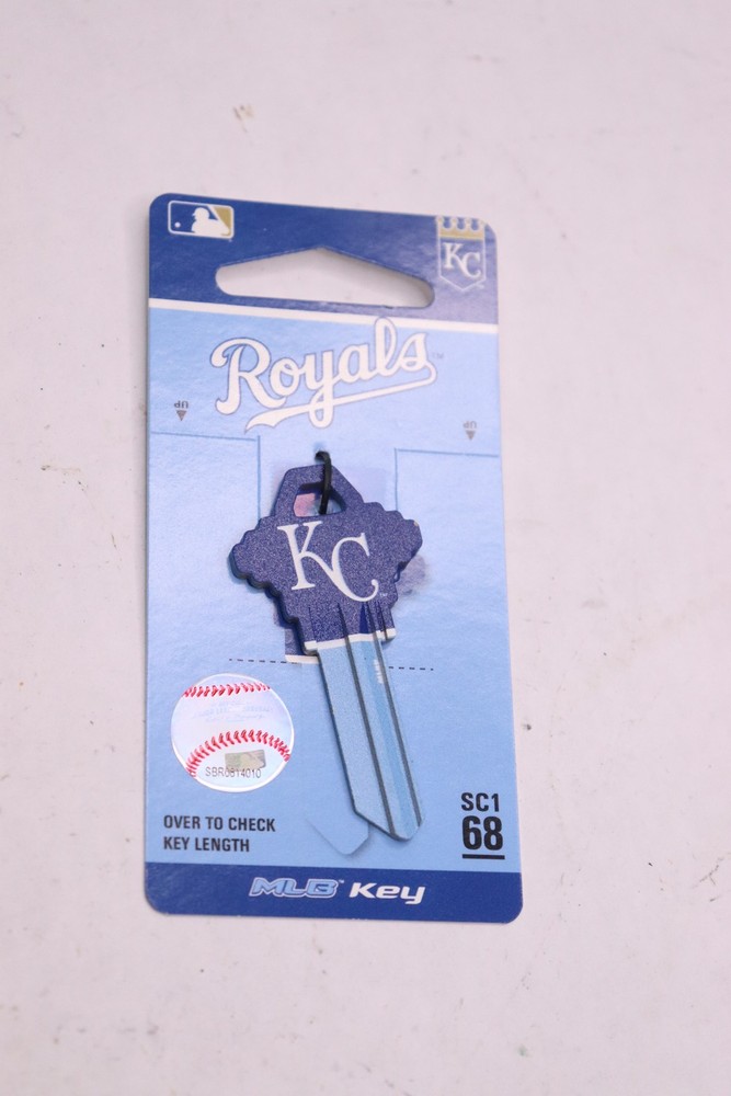 KC #68 Royals Single Sided Blank Key Brass 89660