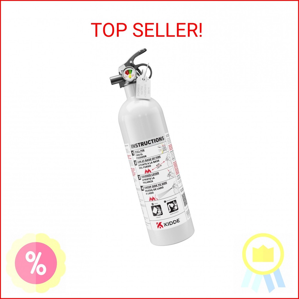 Kidde Fire Extinguisher for Boats, Single-Use 5BC