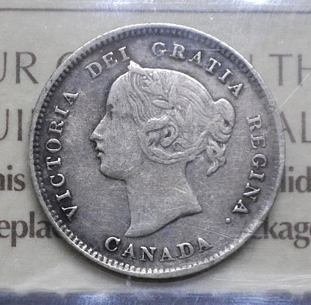 1894 Canada 5 cents ICCS graded VF-20