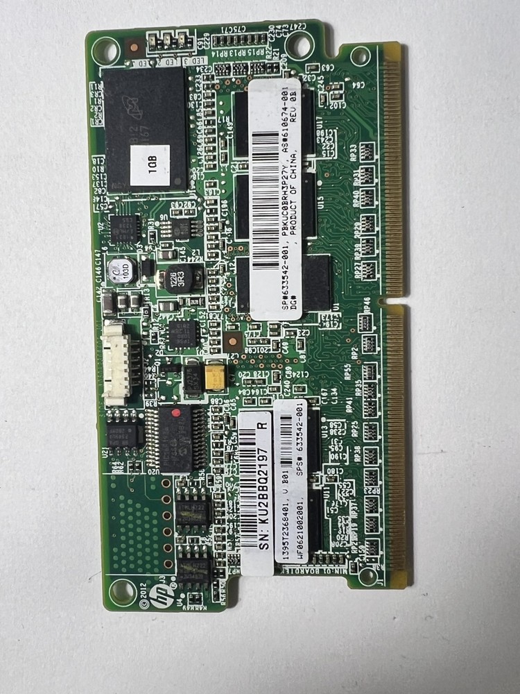 633542-001 HP 1GB P-Series Smart Array Flash Backed Write Cache (FBWC) 72-bit Wi