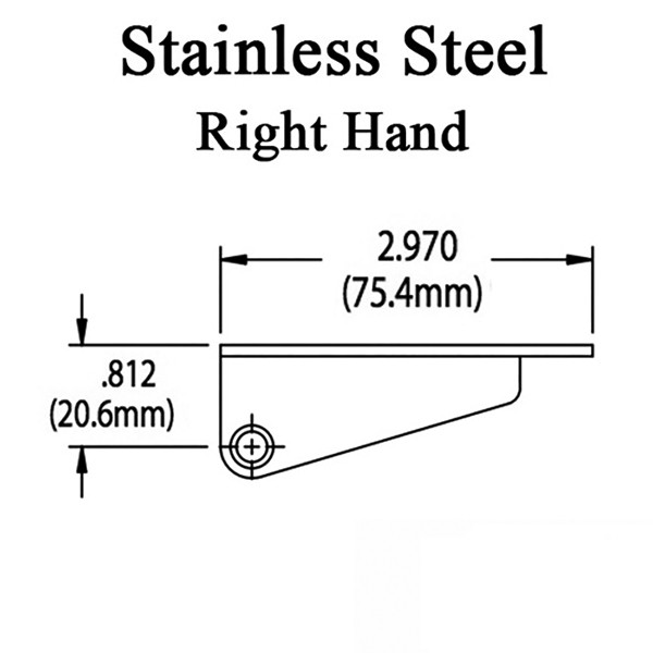Truth 12785 Casement Sash Bracket Stud Post with Snap Ring