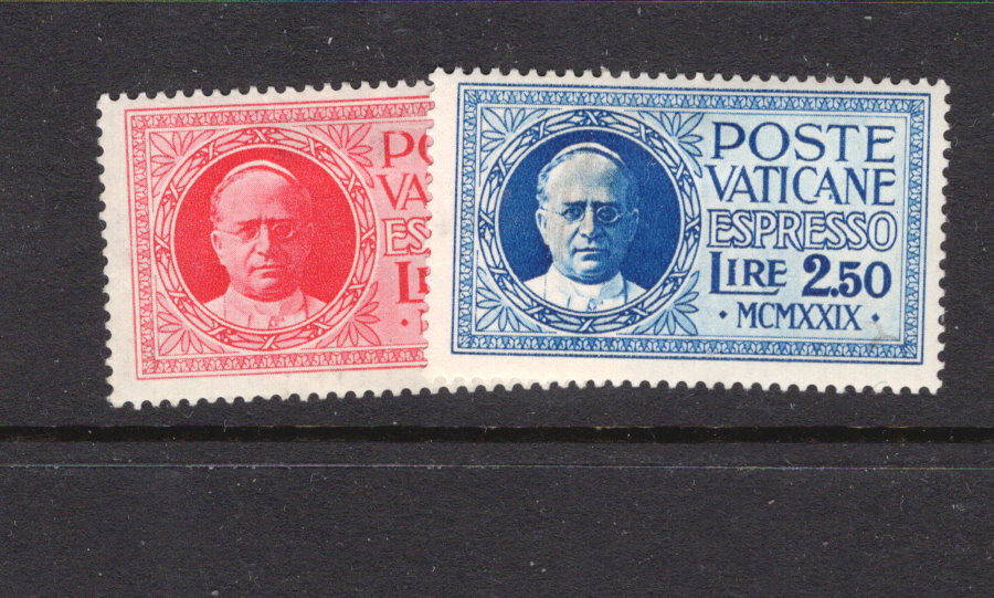Vatican  E 1     , E2  mint  hinged