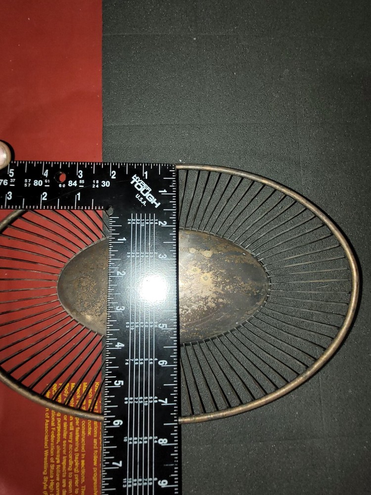 Antique Silver Display Bowl Oval