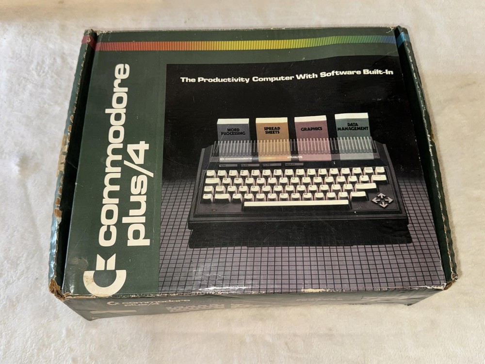 Commodore Plus/4 Computer Vintage System Power Tested Only Untested W/ Box
