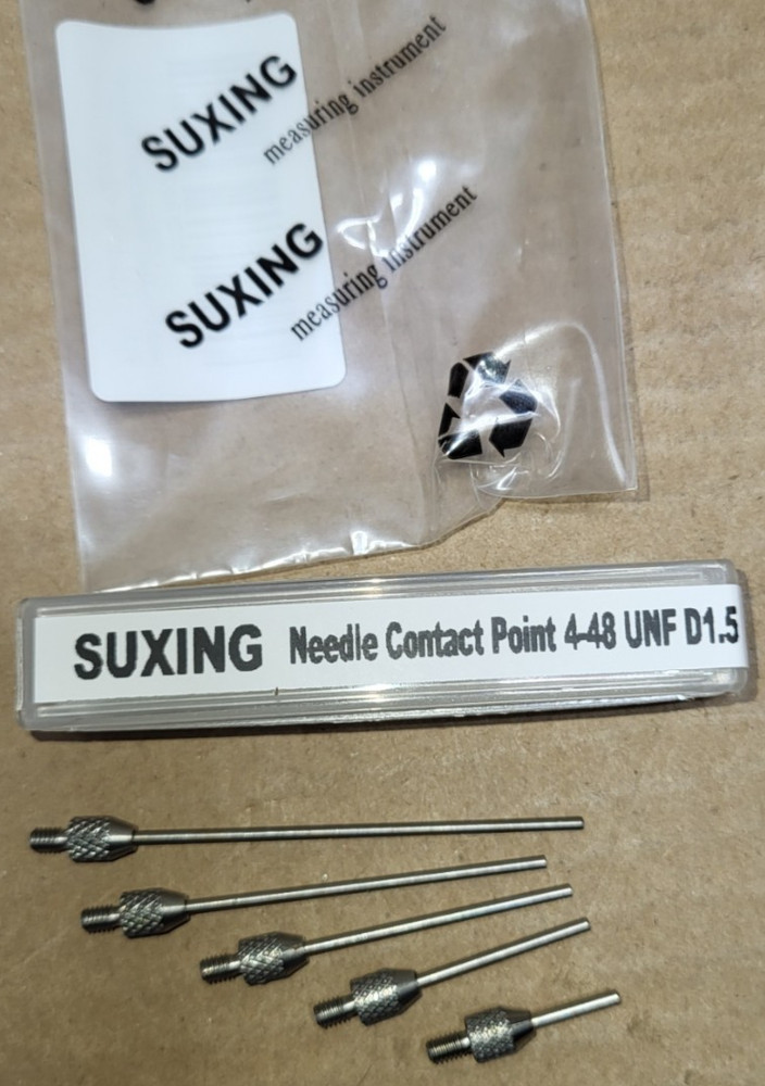 Carbide Needle Contact Points For Dial Digital Indicator Depth Gauge 4-48 Thread