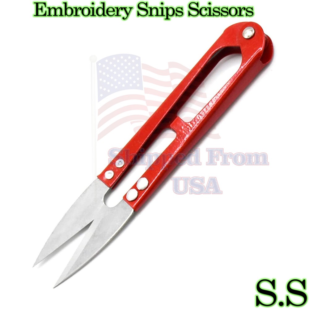 Snipper Shears Scissors Sewing Embroidery Thread Cutter Red