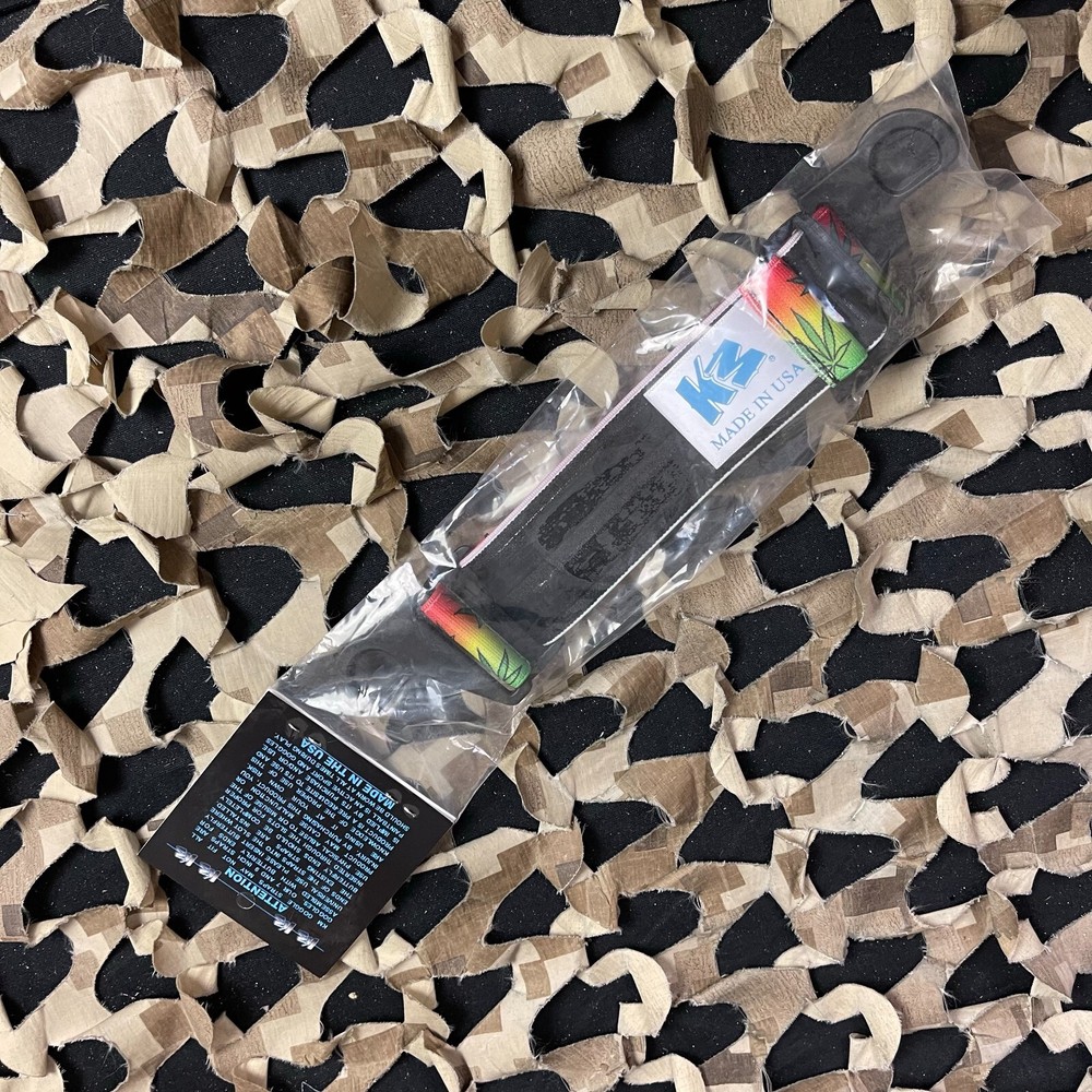 NEW KM Paintball EVS Goggle Strap - Green Leaf Rasta