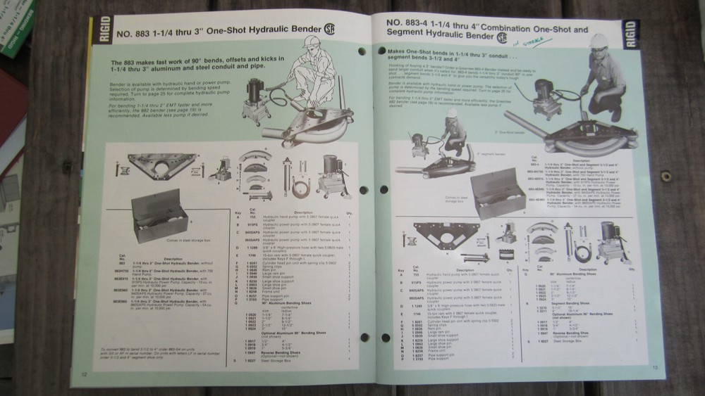 Greenlee 883 Hyd Bender