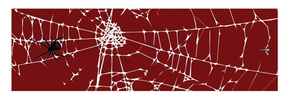 White Water Archery Black Widow Spider Web Red Stabilizer Wrap Protection