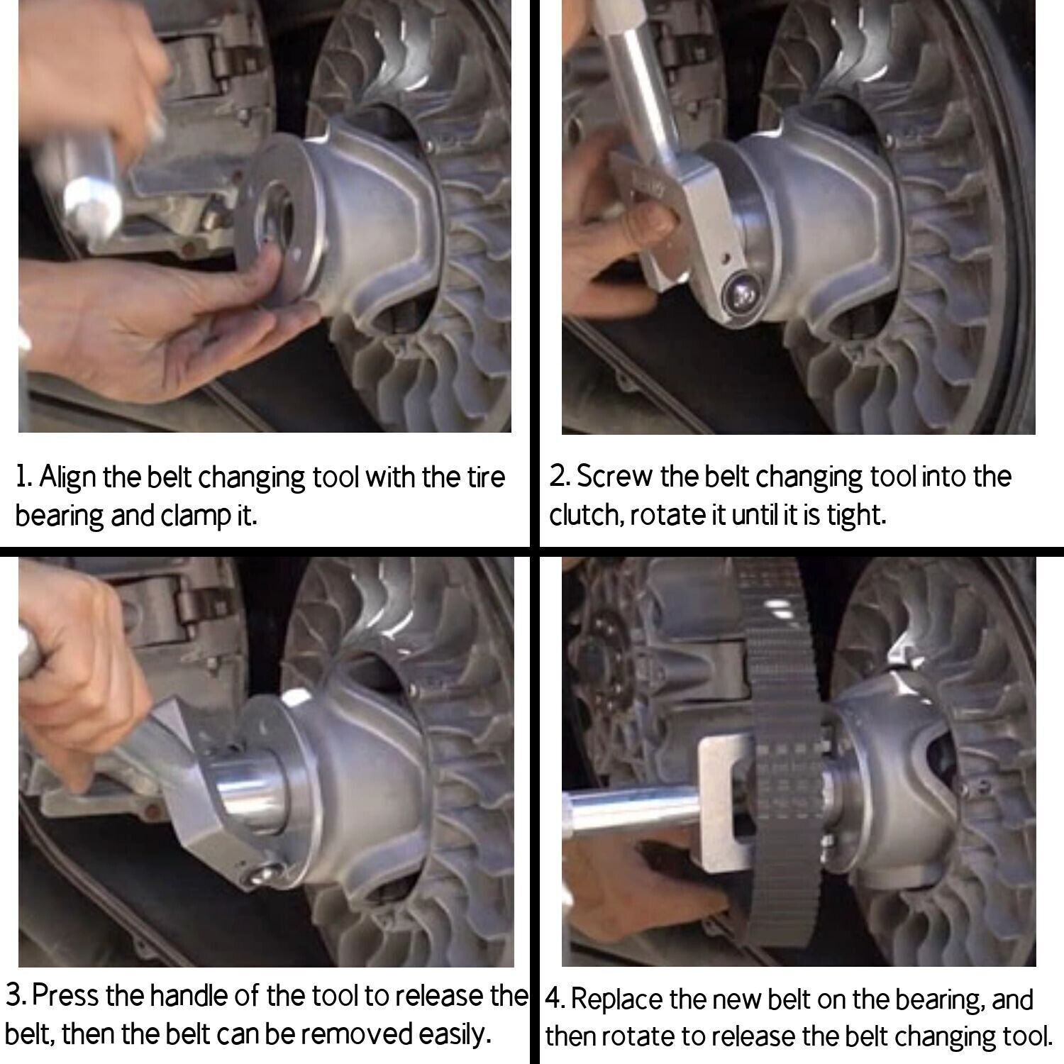 Belt Changing Tool Fit Can-Am Maverick X3 Max Turbo 64''/72'' Clutch Removal Kit