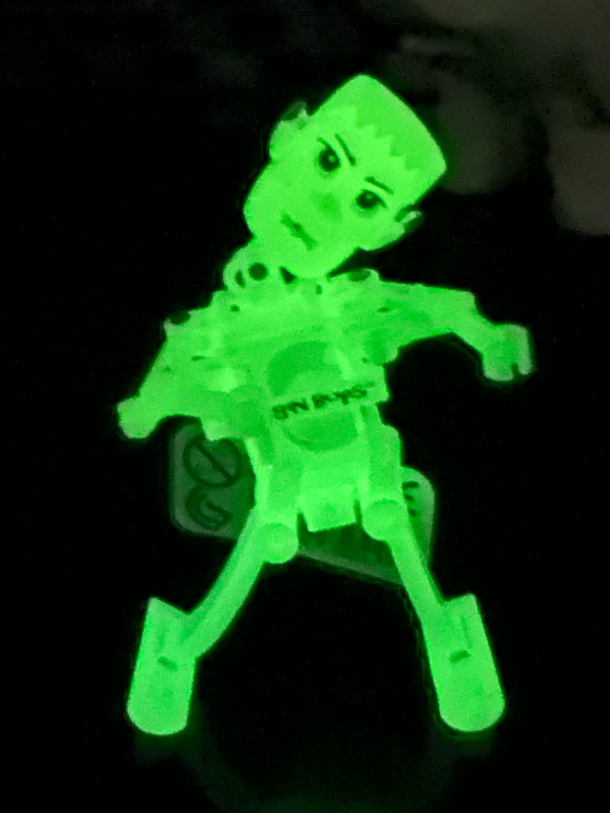 GLOW in the dark FRANKENSTEIN Noggin Bops Dancing Z-Wind-Up Toy TOMY