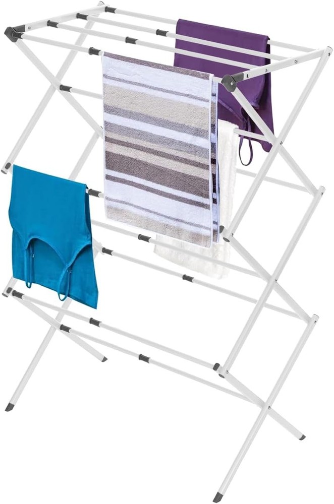 BLACK DECKER 3 Tier Expandable Collapsing Foldable Laundry Rack Air Drying
