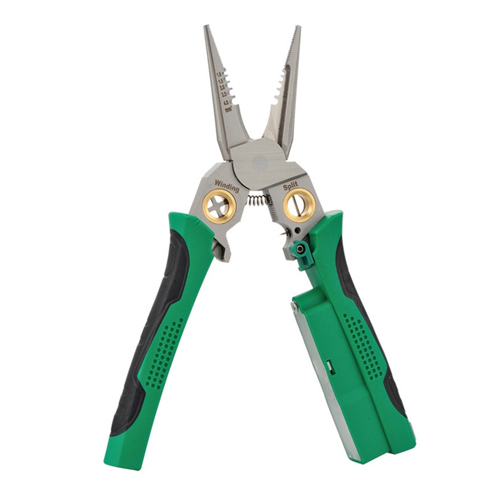 Multi-Function Wire Stripper Tool with AC/DC Voltage Tester for Professional Use