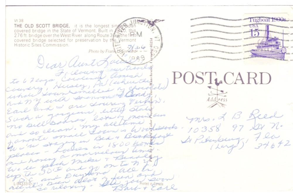 THE OLD SCOTT BRIDGE, VERMONT - PC3252