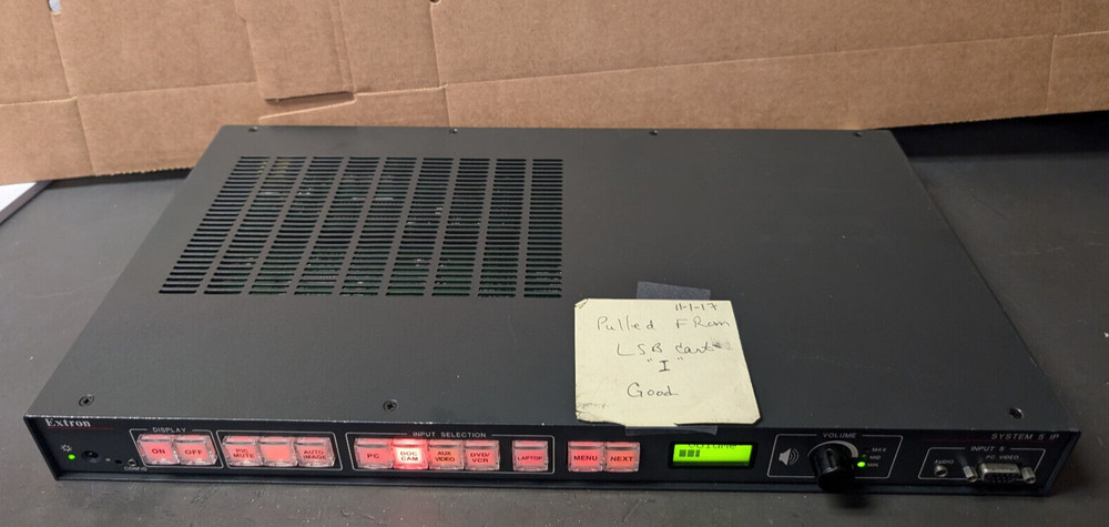 Extron System 5 IP ~ Audio/Video (A/V) Switcher, Five Input, One Output