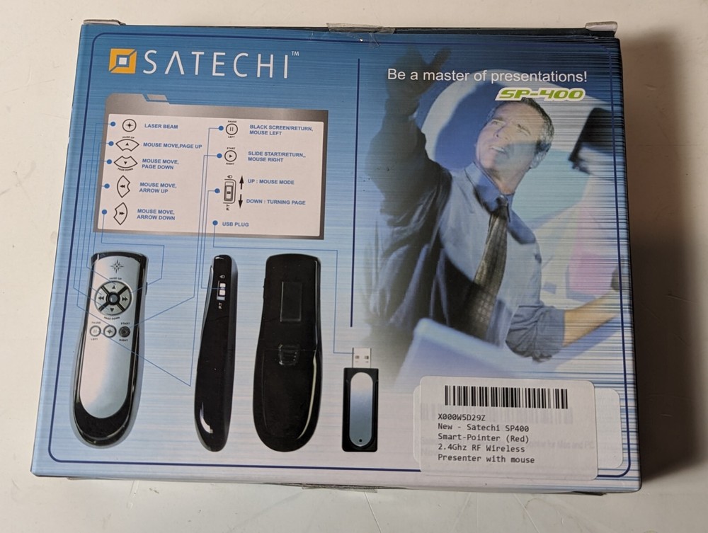 Bluetooth Wireless Presenter Pro Pointer Remote Control SP-400