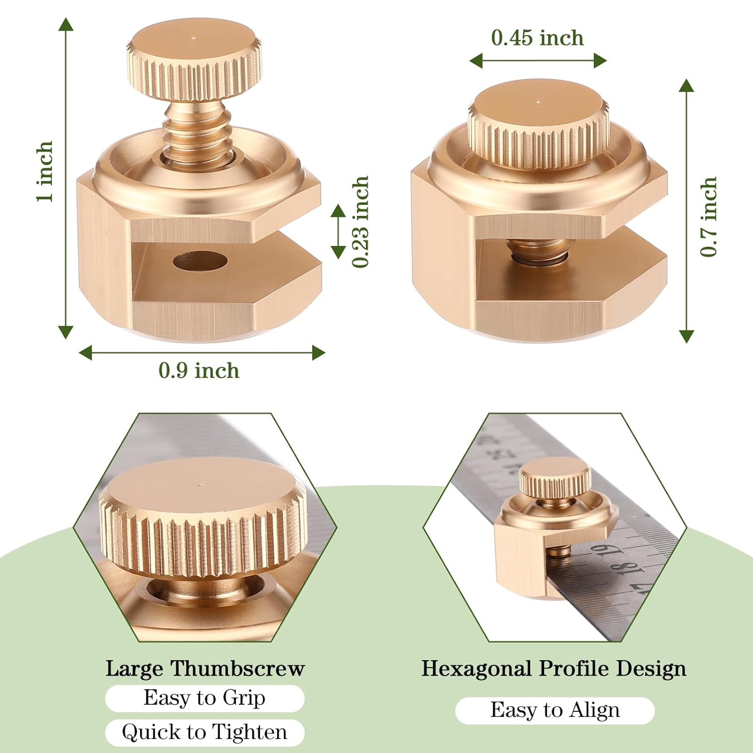 4 Pack Stair Gauge Set for Framing, Layout Tool for Carpentry (Gold)