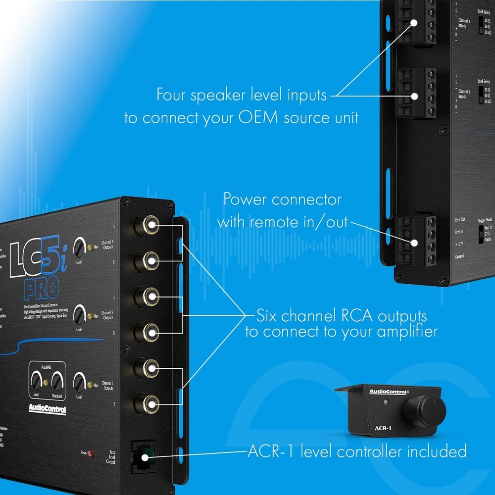 AudioControl LC5i PRO+LPHFD31 Amplifier Integration Solution for Non-Amp Ford