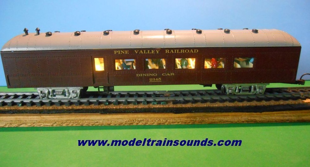 Complete HO Passenger car lighting system kit with Electric Pickup wheels set