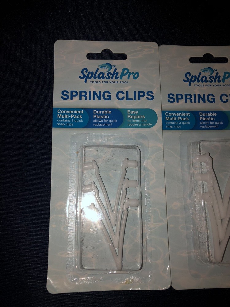 12 Pool Master SplashPro Pool Adapter Spring Clips Fits Quick Change Handles